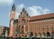 Das repr�sentative neogotische Rathaus in der Altstadt von Berlin K�penick